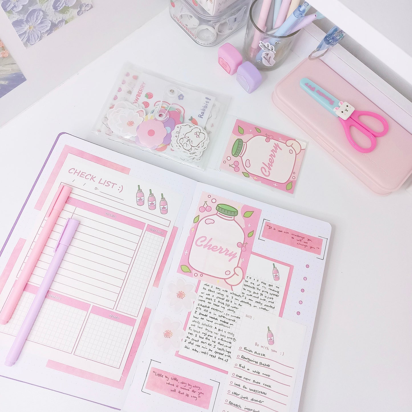 Cherry cola notepad set
