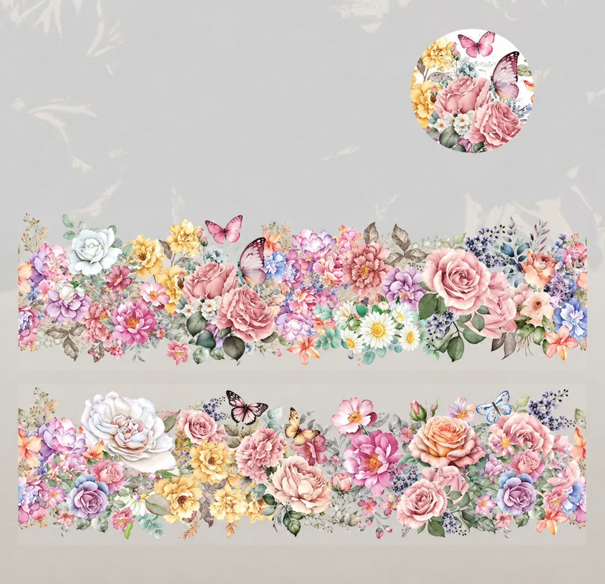 Bunches of floral - PET tape roll