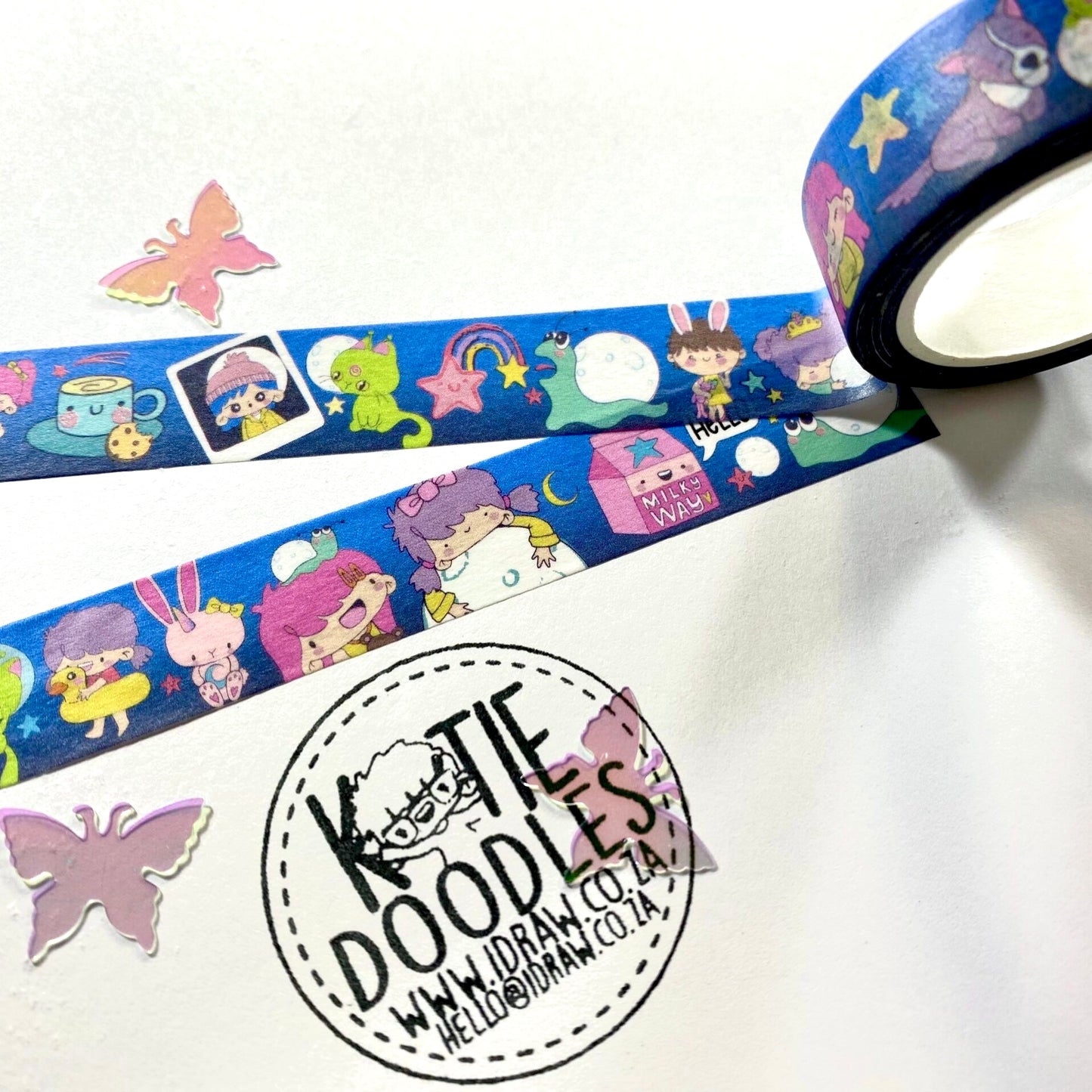 Pajama party washi tape roll