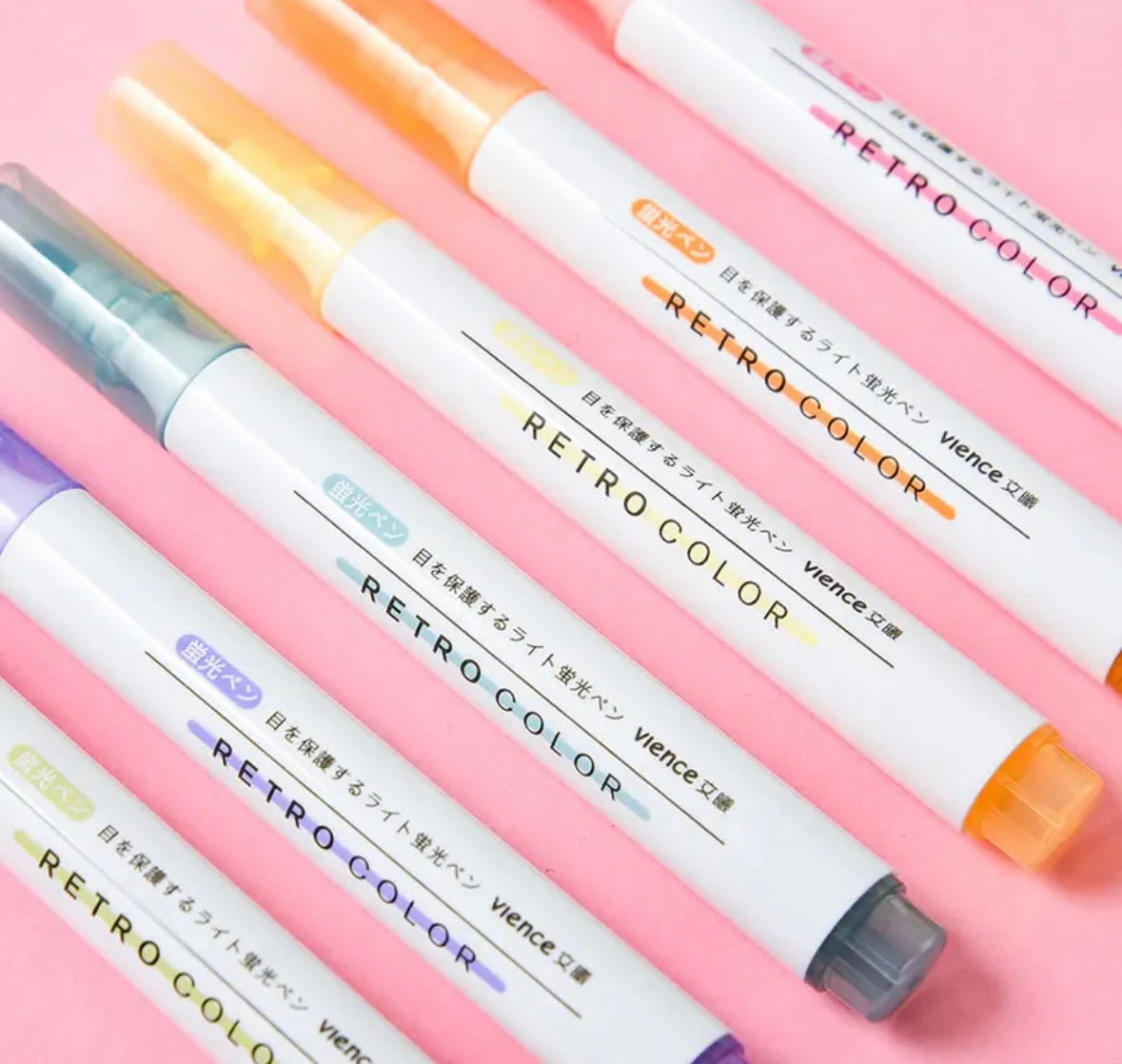 Soft colours highlighter pack - 6pcs