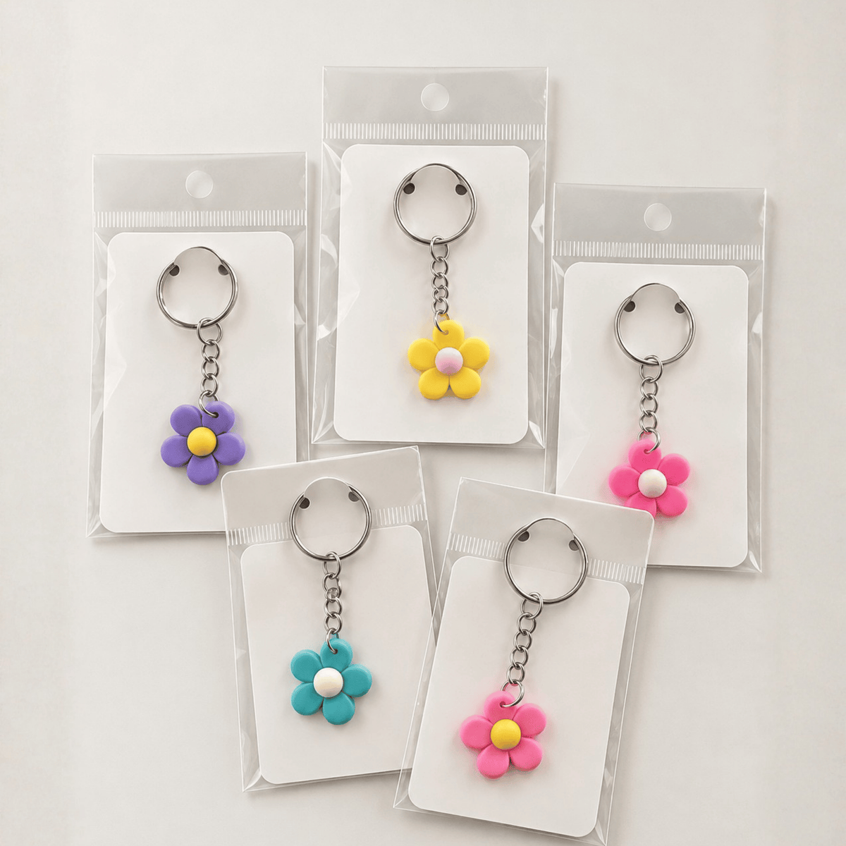 Daisy silicone keyring