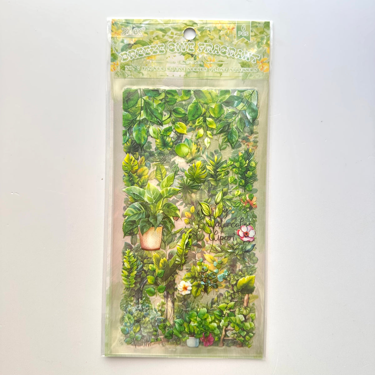 Garden greenery PET sticker sheets