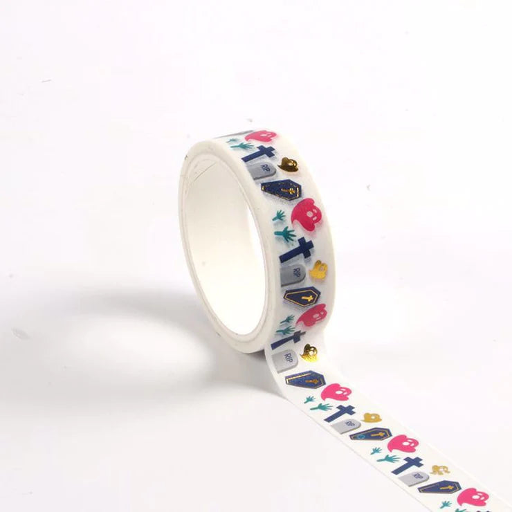 Graveyard spooky washi tape