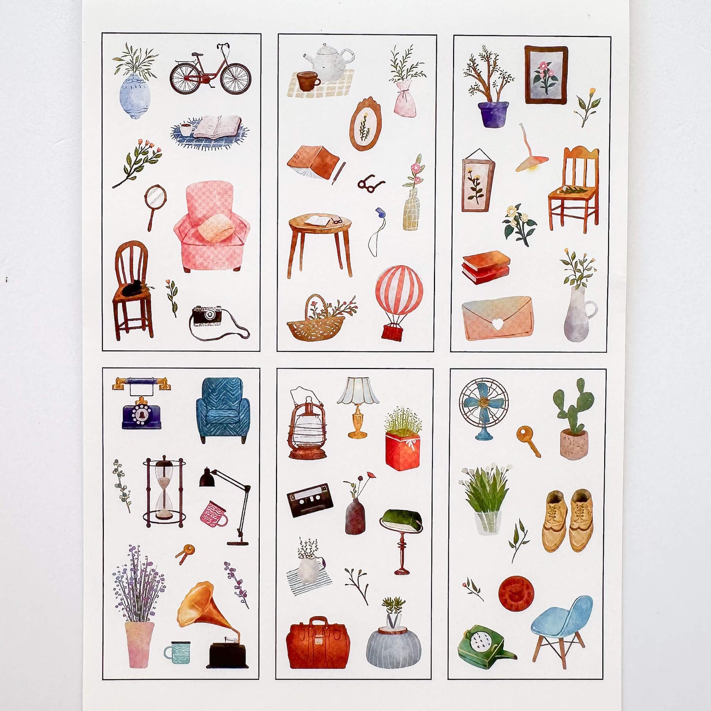 Home decor washi sticker set