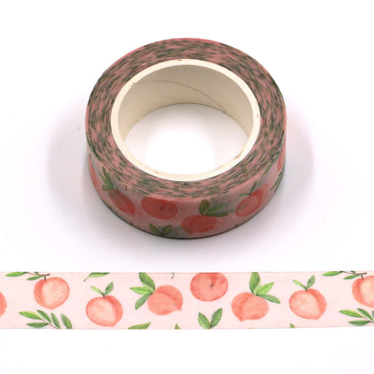 Yummy peaches washi tape - 10m