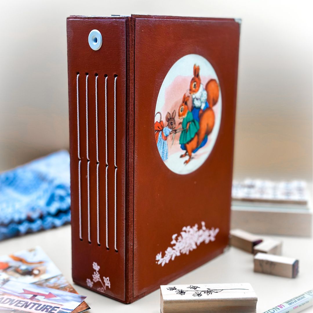 A5 Junk Journal - Scarlet Squirrel - Opulent Archives