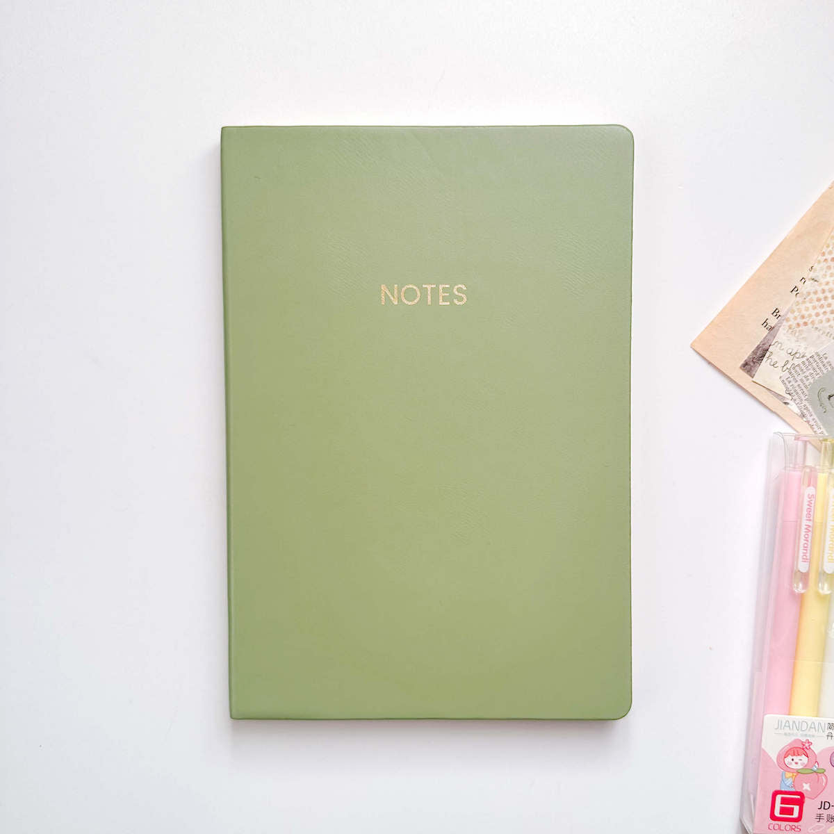 Pastel softcover notebook