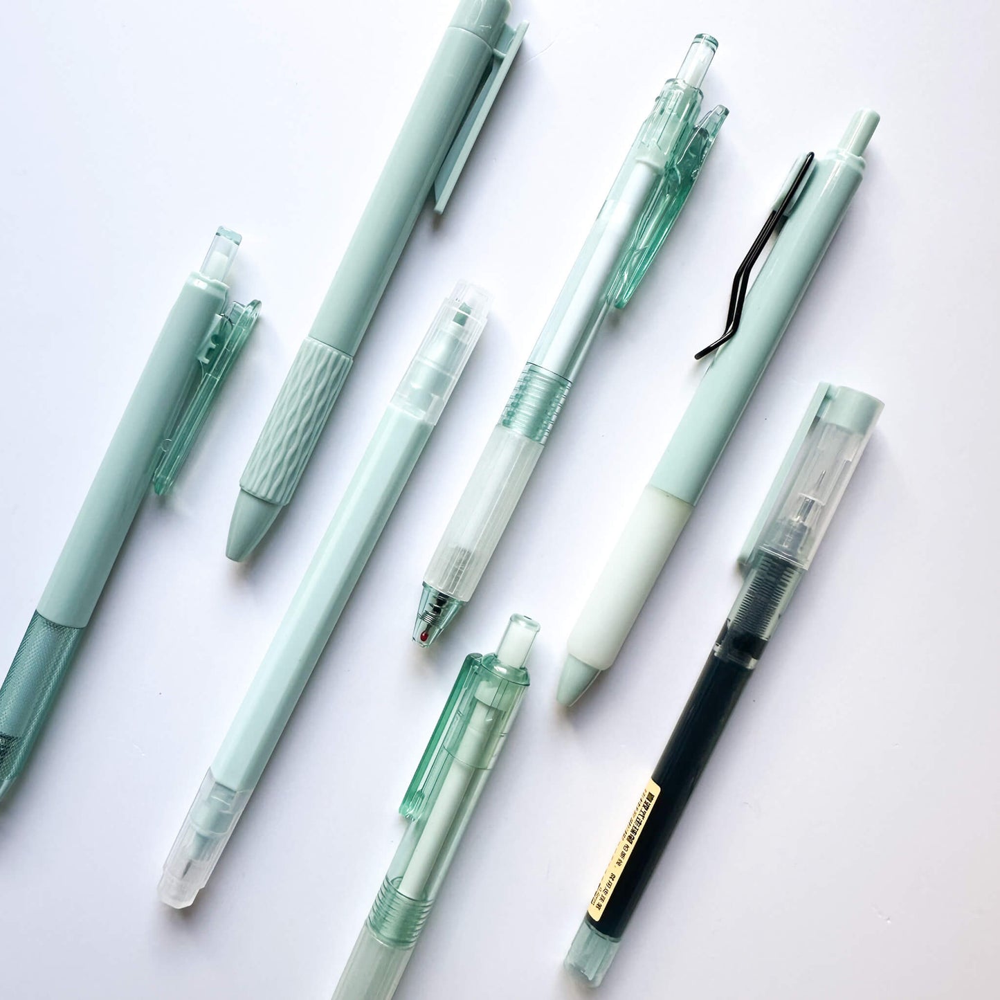 Retractable pen writing set - Mint