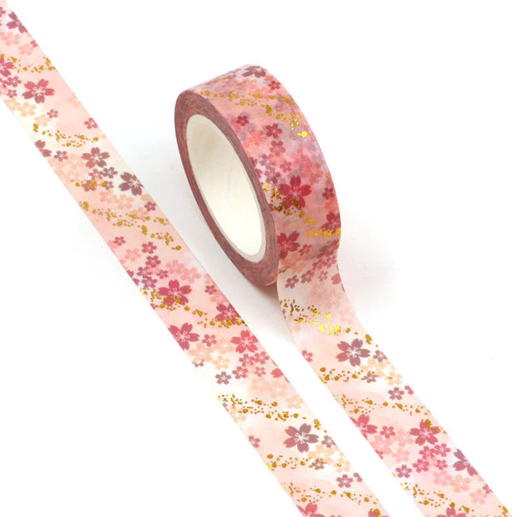 Romantic cherry blossoms washi tape - 10m