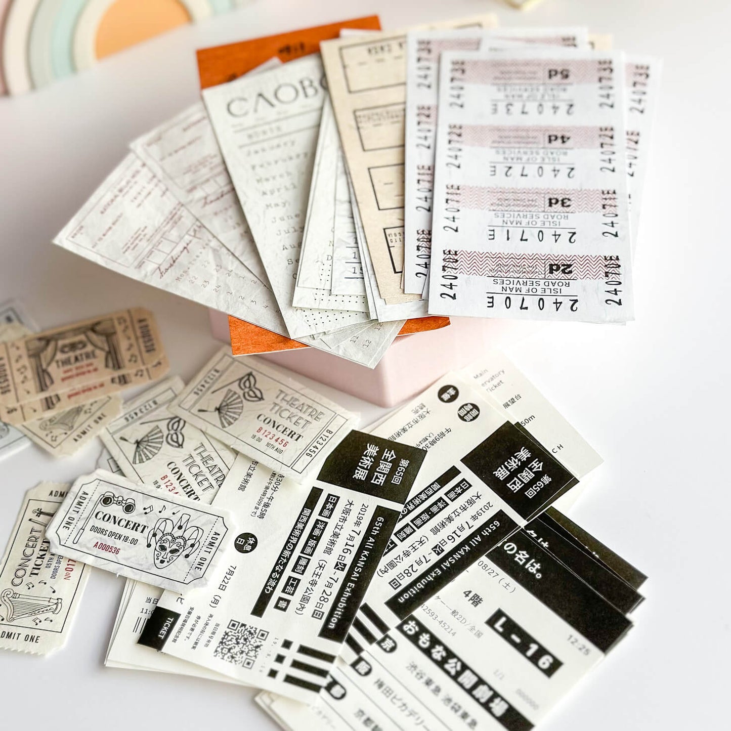 Vintage tickets & coupons decorative paper pack - 30pcs