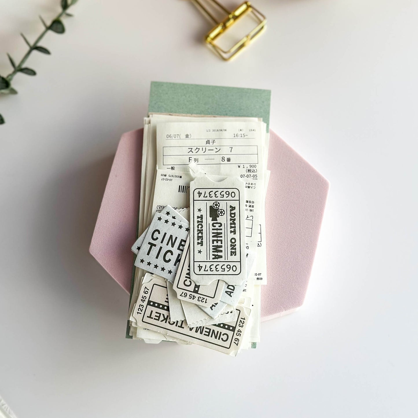 Vintage tickets & coupons decorative paper pack - 30pcs
