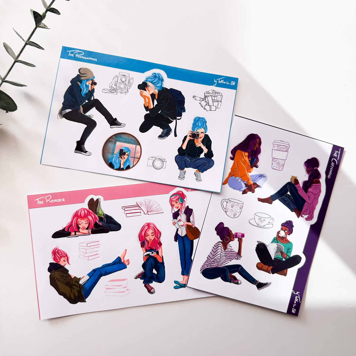 Sticker sheets by Tella in SA