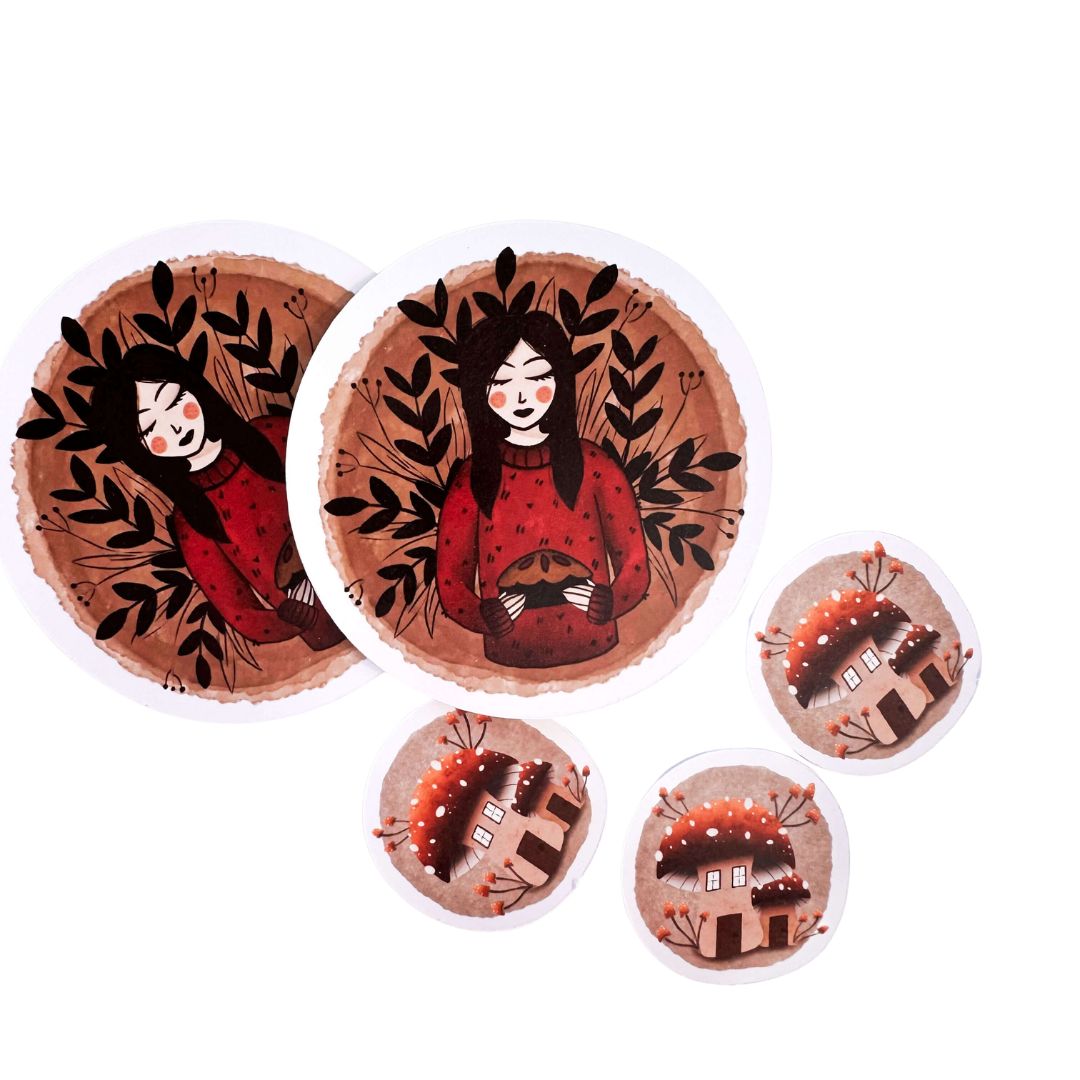 Cozy autumn sticker pack - Nikki Creative