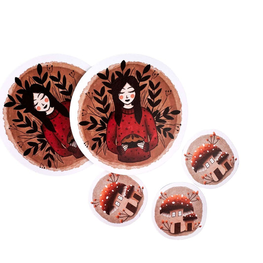 Cozy autumn sticker pack - Nikki Creative