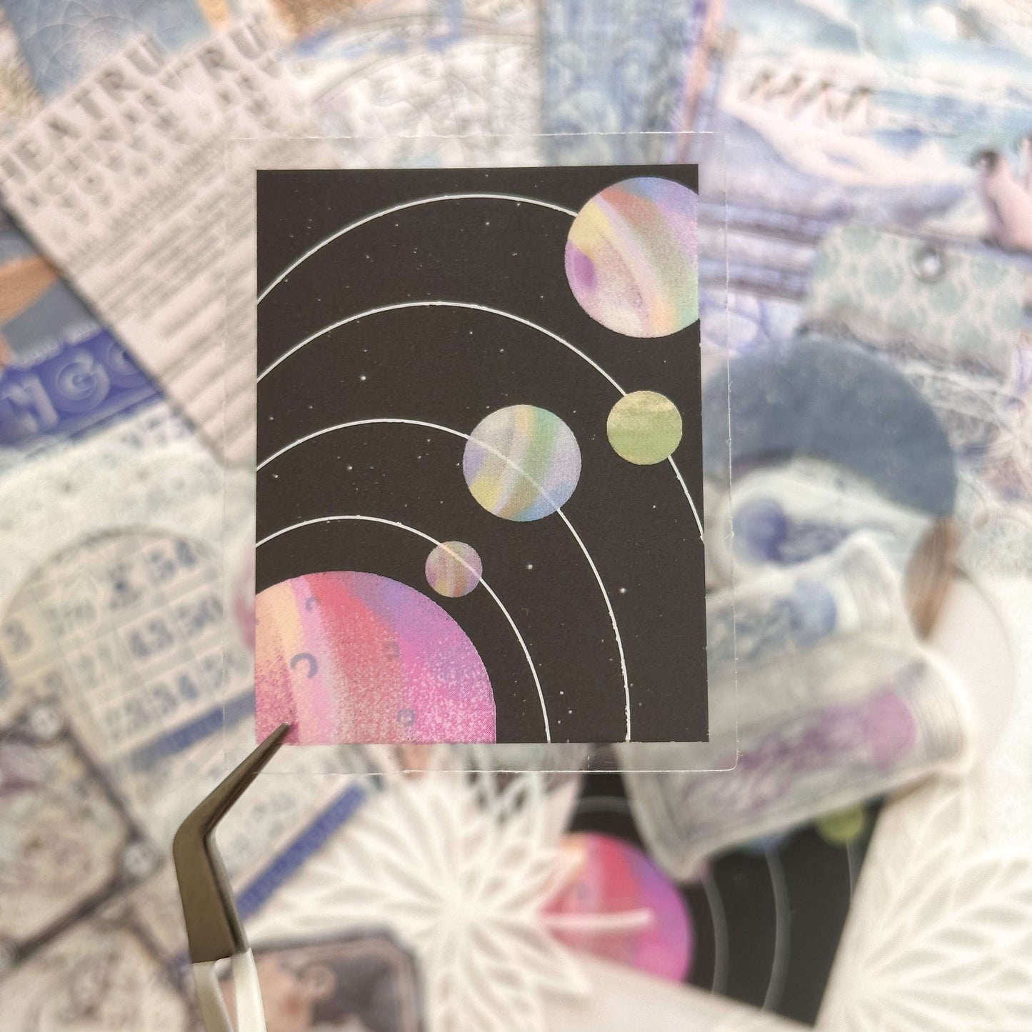 Ephemera bundle - Blue Arctic-themed - 100 pcs