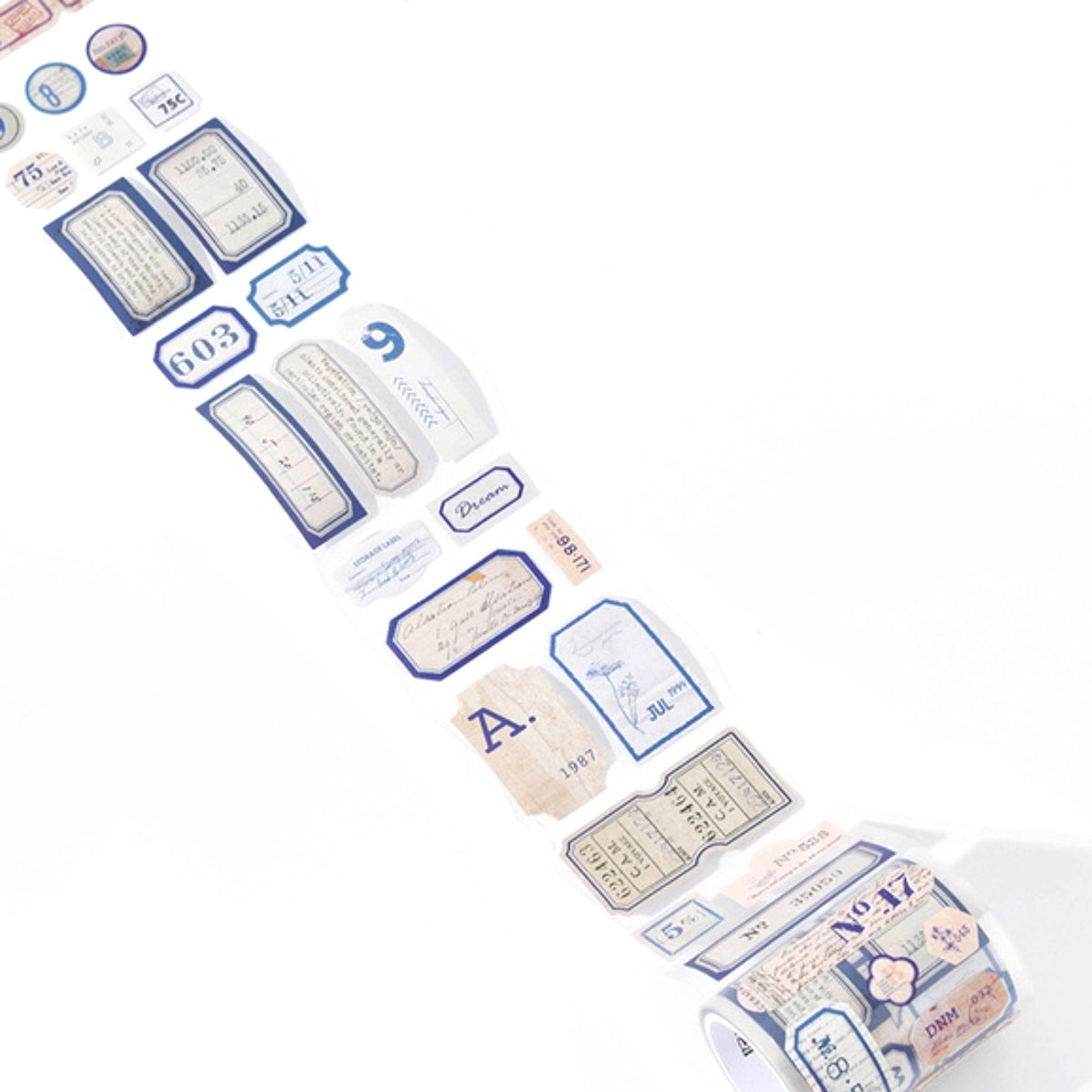 Stickers tape - various labels