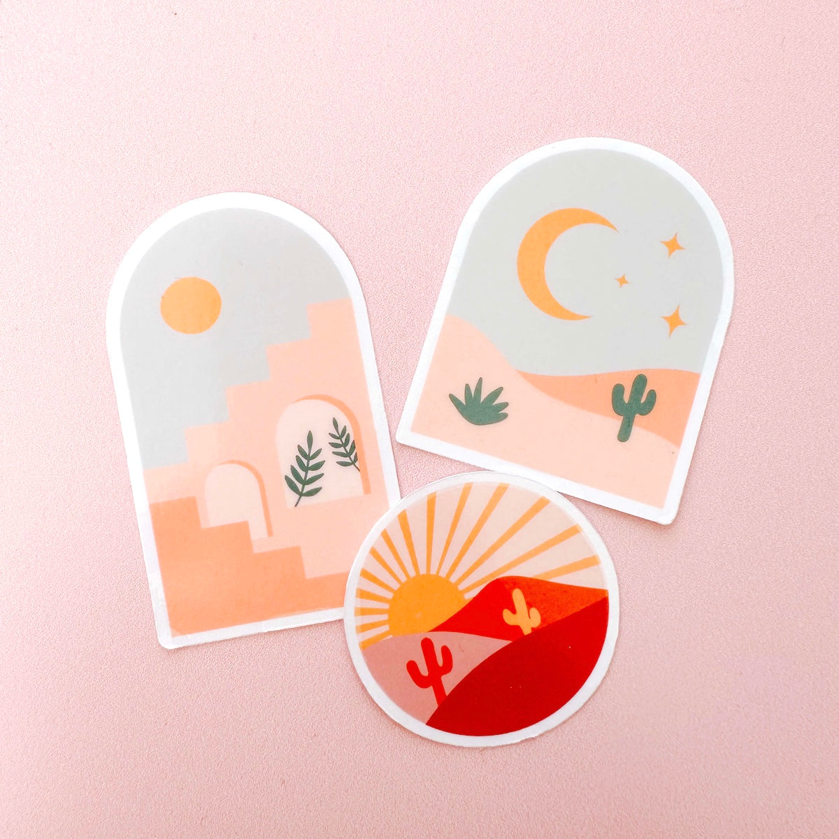 Boho sticker pack - clear vinyl