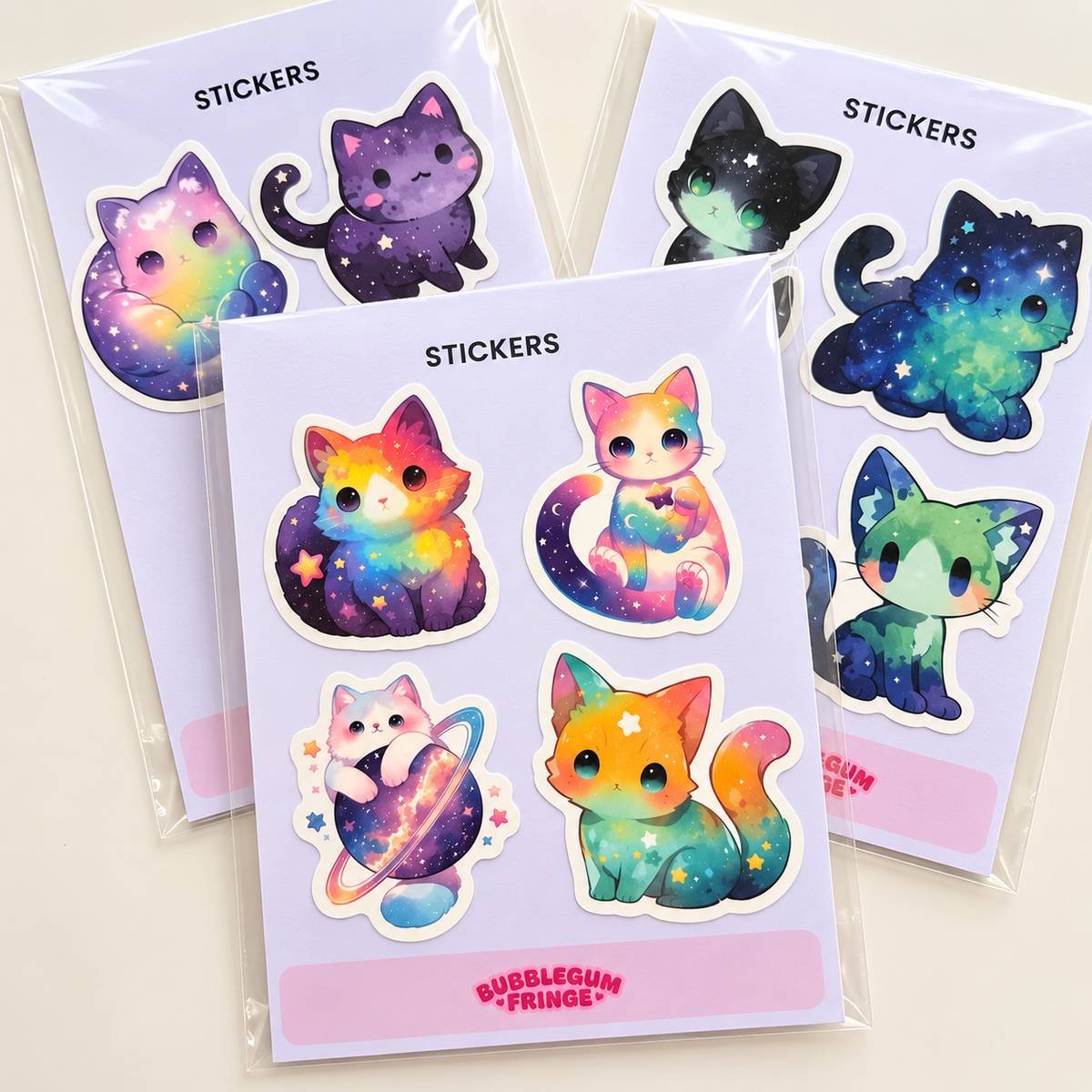 Cosmic cats sticker pack