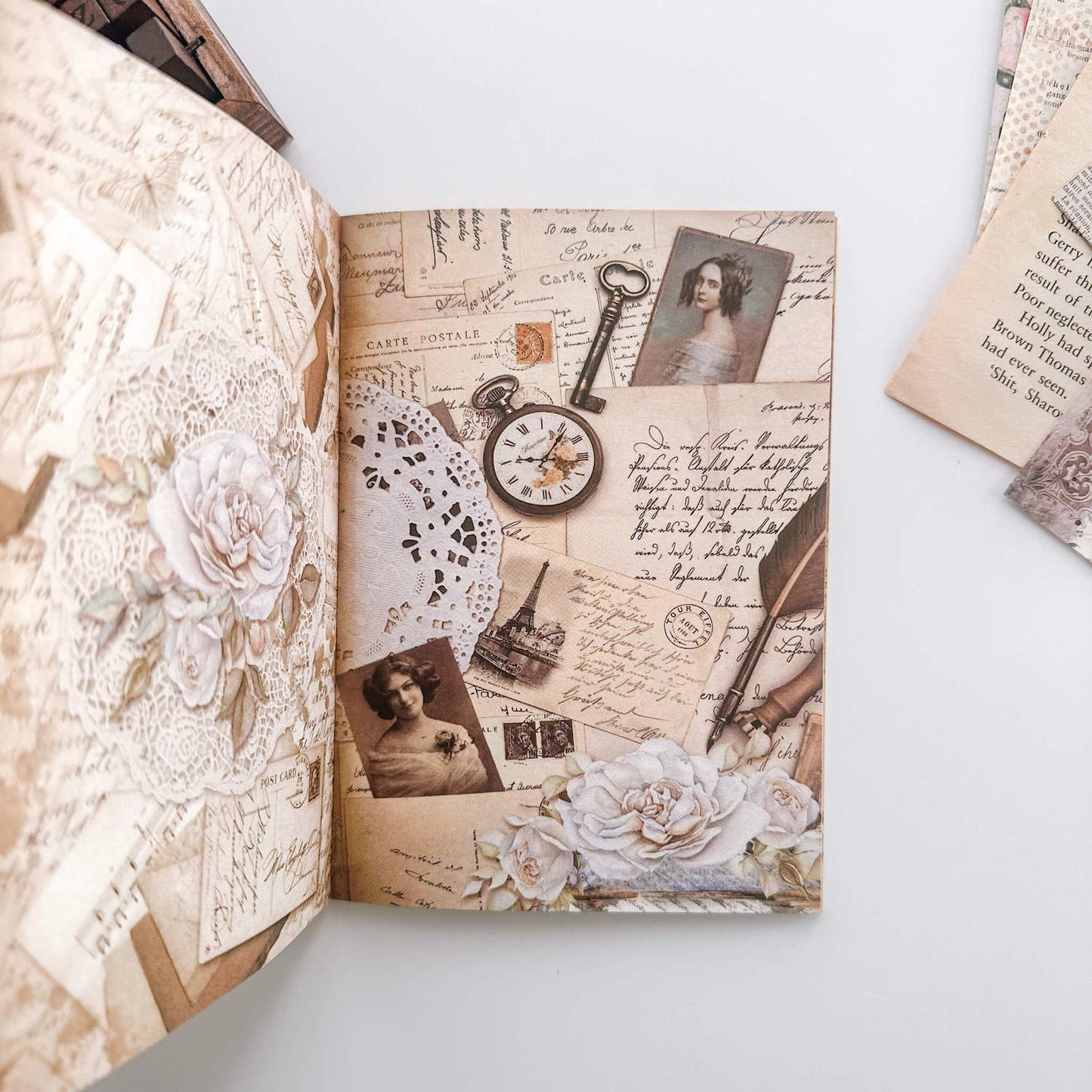 Decorative paper pack - Floral collection - 40pcs