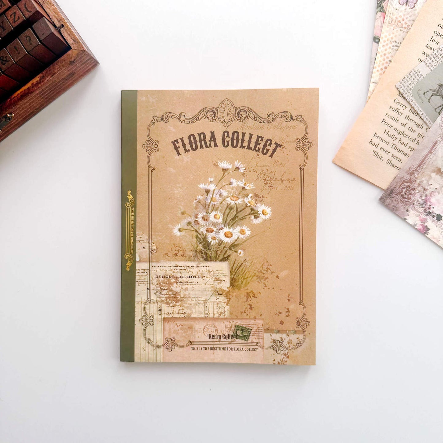 Decorative paper pack - Floral collection - 40pcs