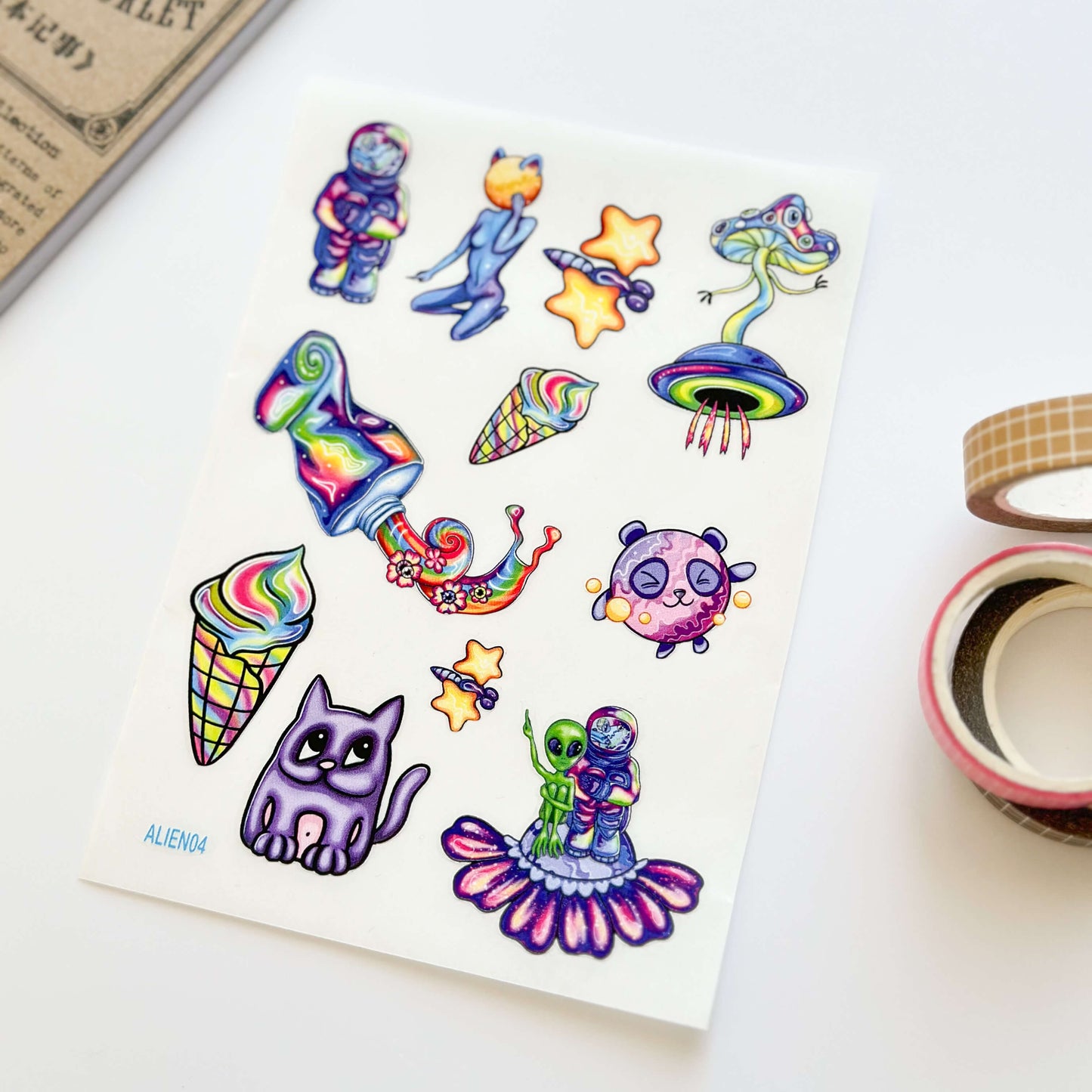 Strange encounters sticker sheet 2 - vinyl