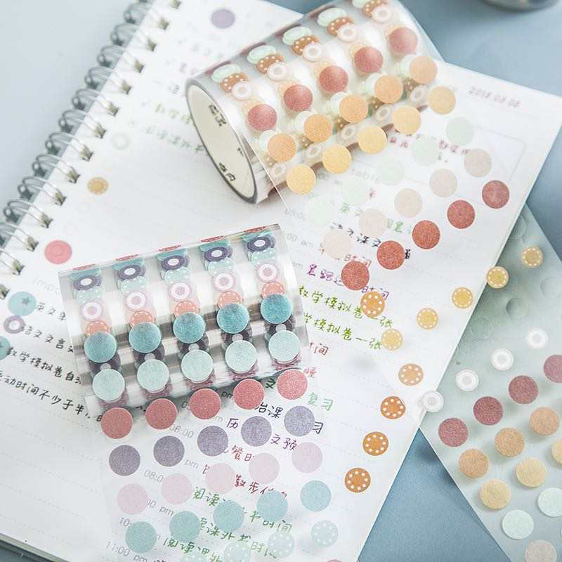 Washi dot sticker roll - Autumn colours