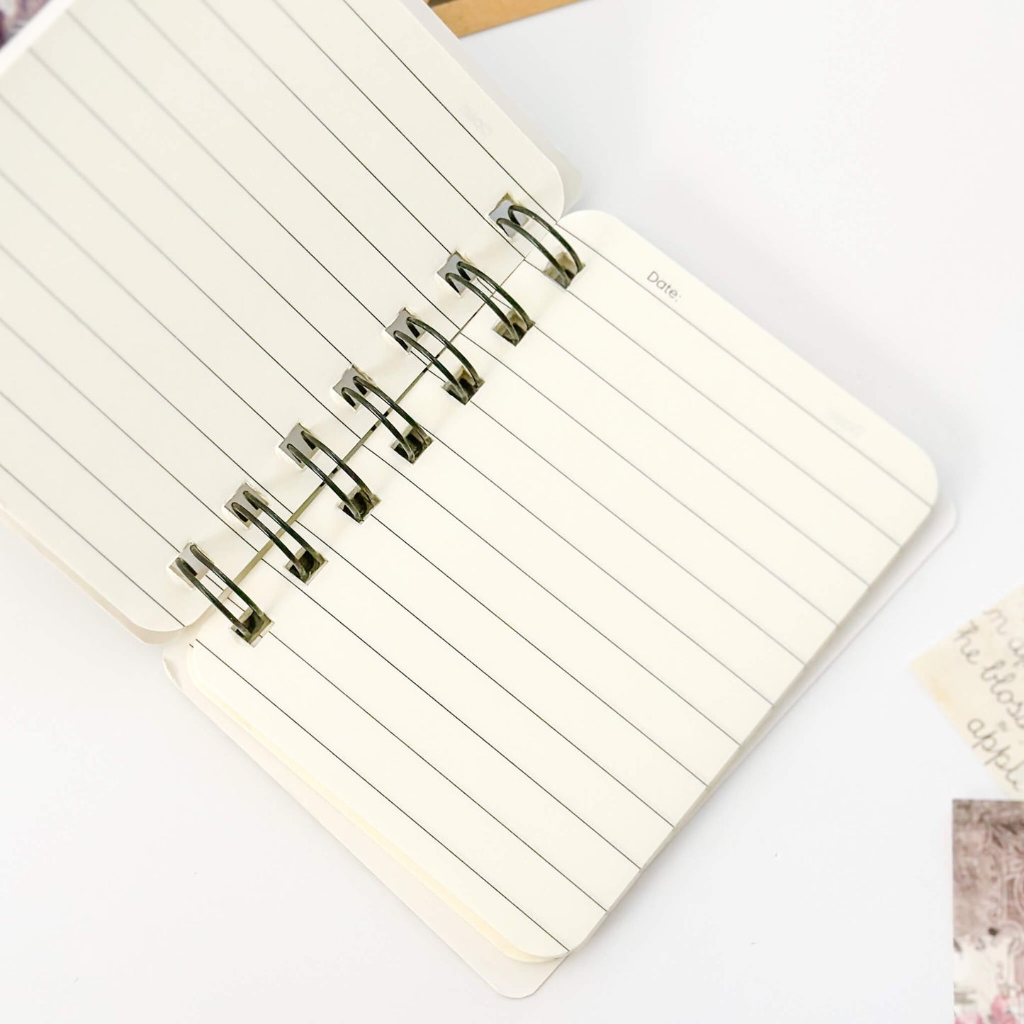 Mini spiral wire-bound notebooks