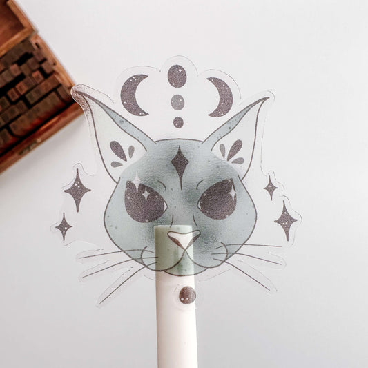 Mystic cat sticker - Nikki Creative