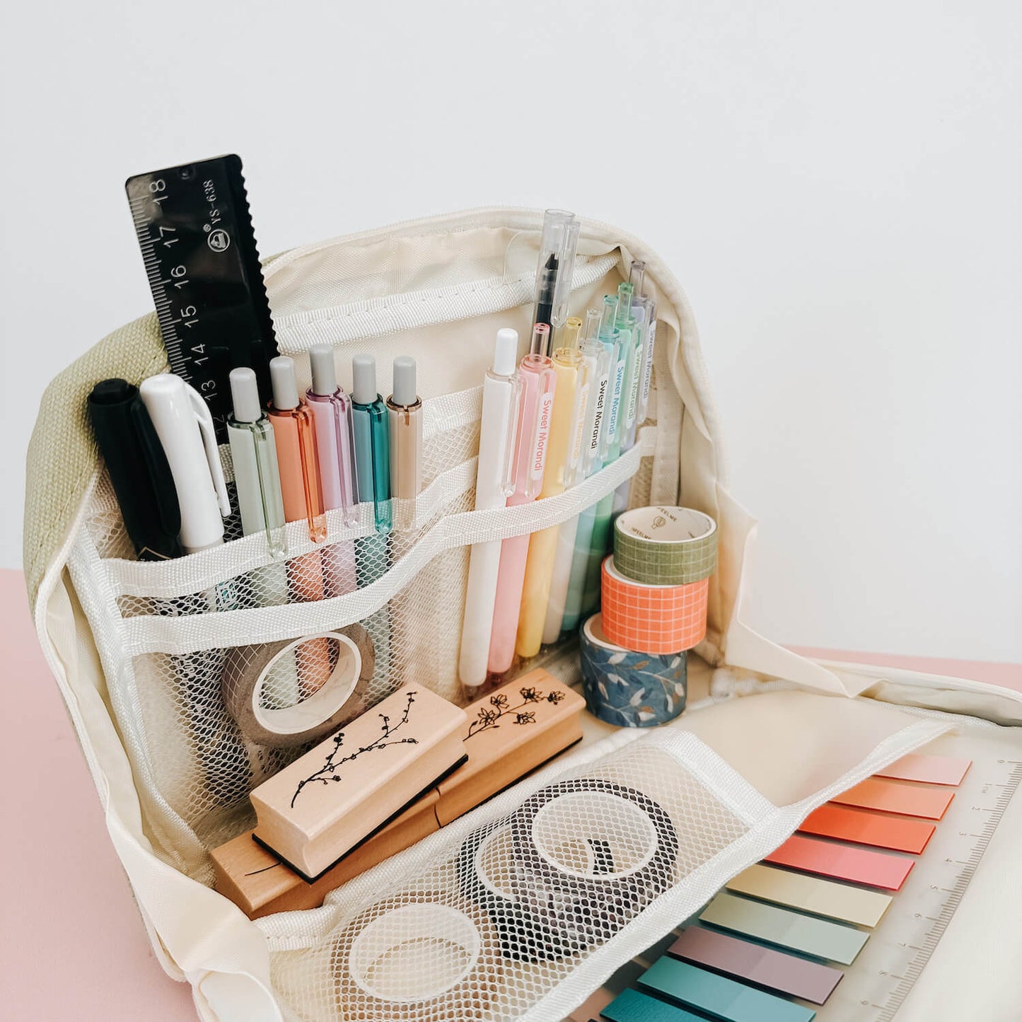 Large stationery canvas storage bag