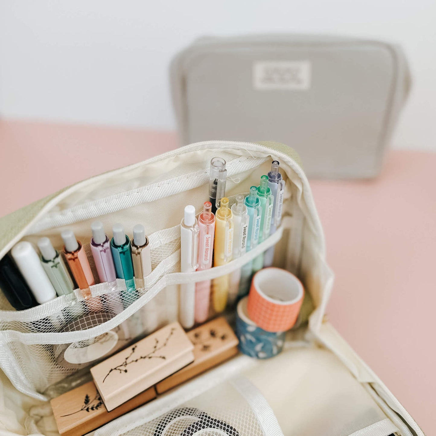 Large stationery canvas storage bag