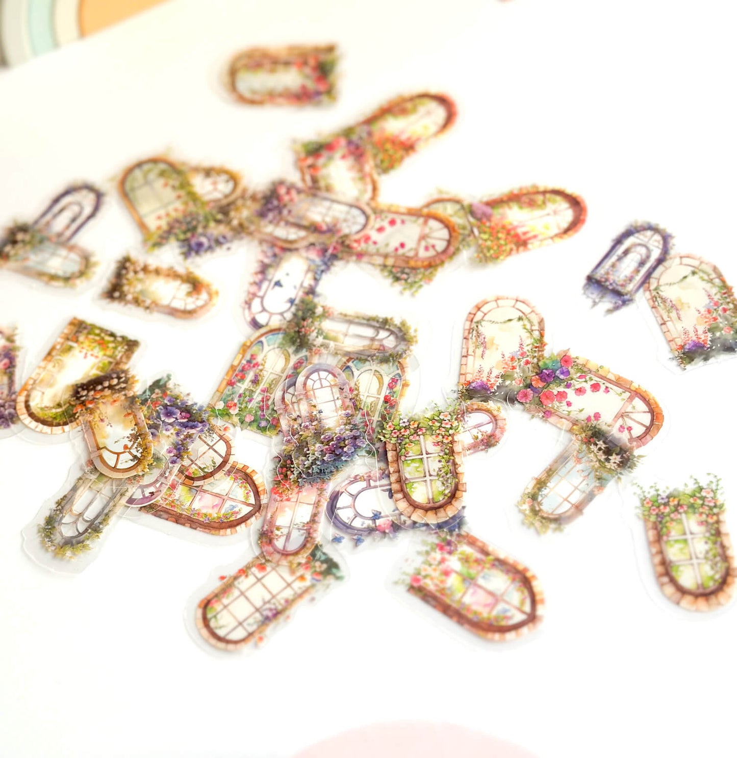 Romantic florals PET sticker pack - Windows - 40pcs