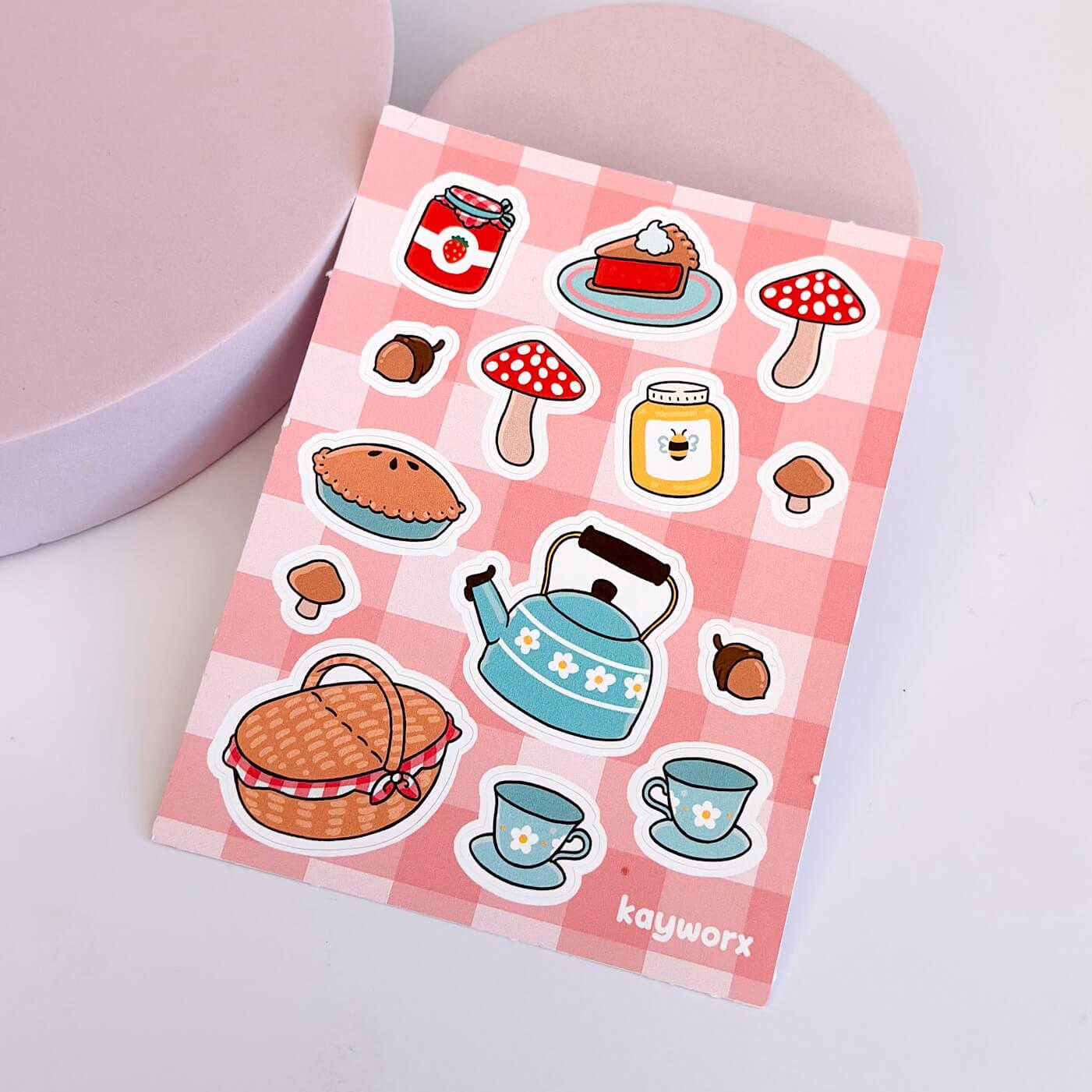 Vinyl Picnic sticker sheet - Kayworx