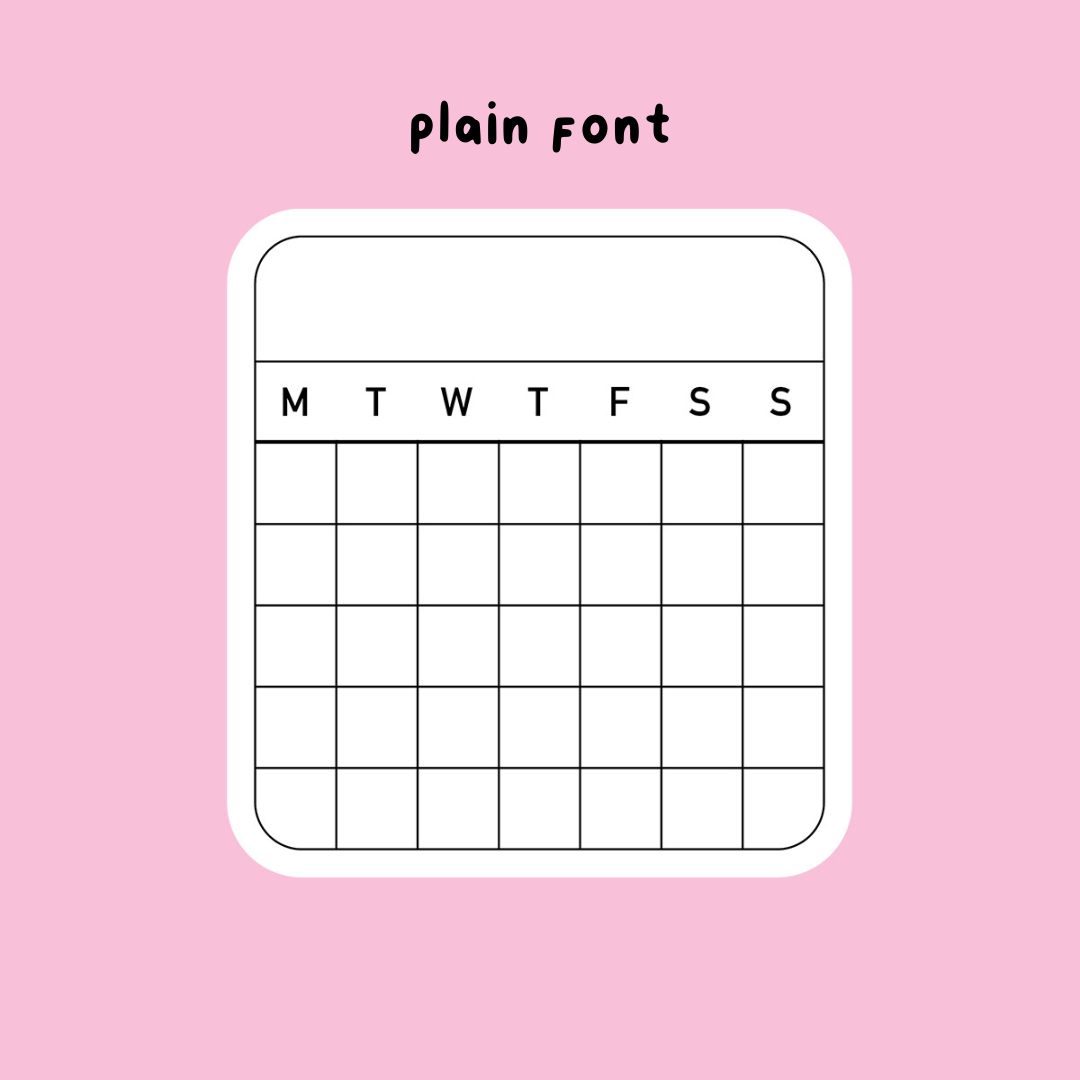 Habit tracker sticker sheet