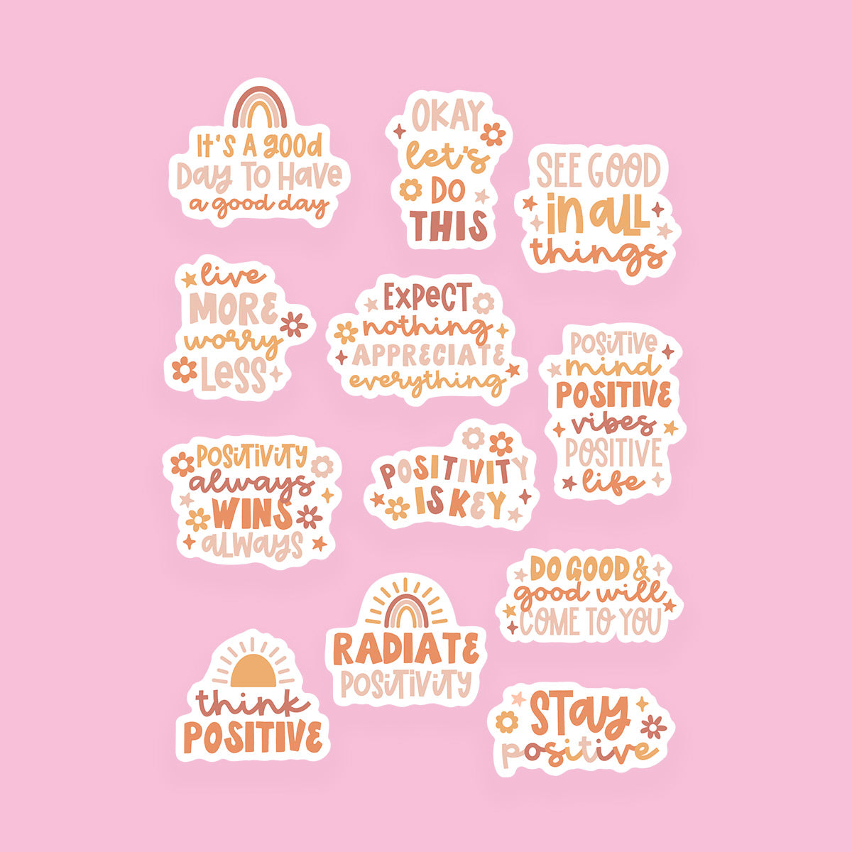 Positivity sticker pack