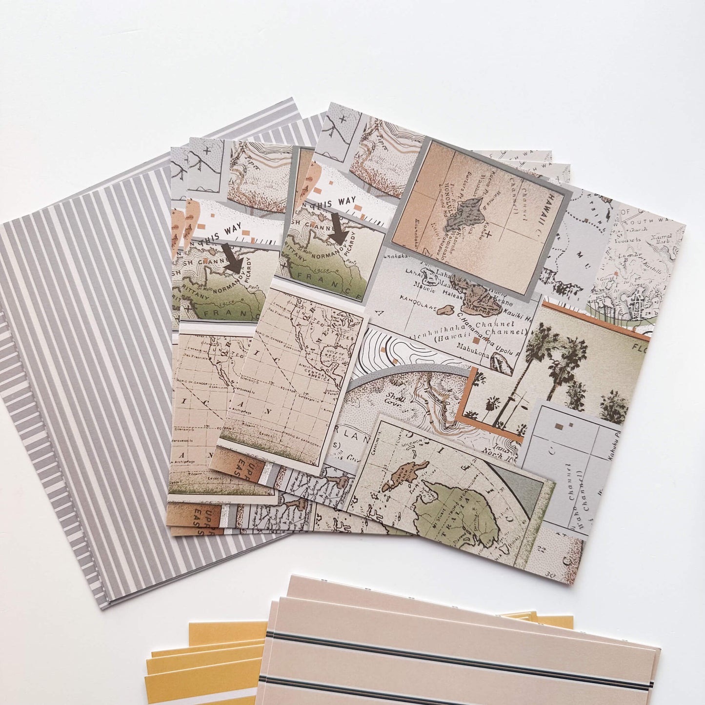Square decorative paper sets