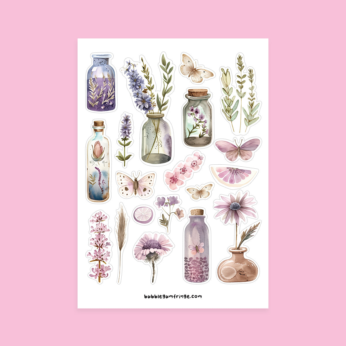 Jars sticker sheet set