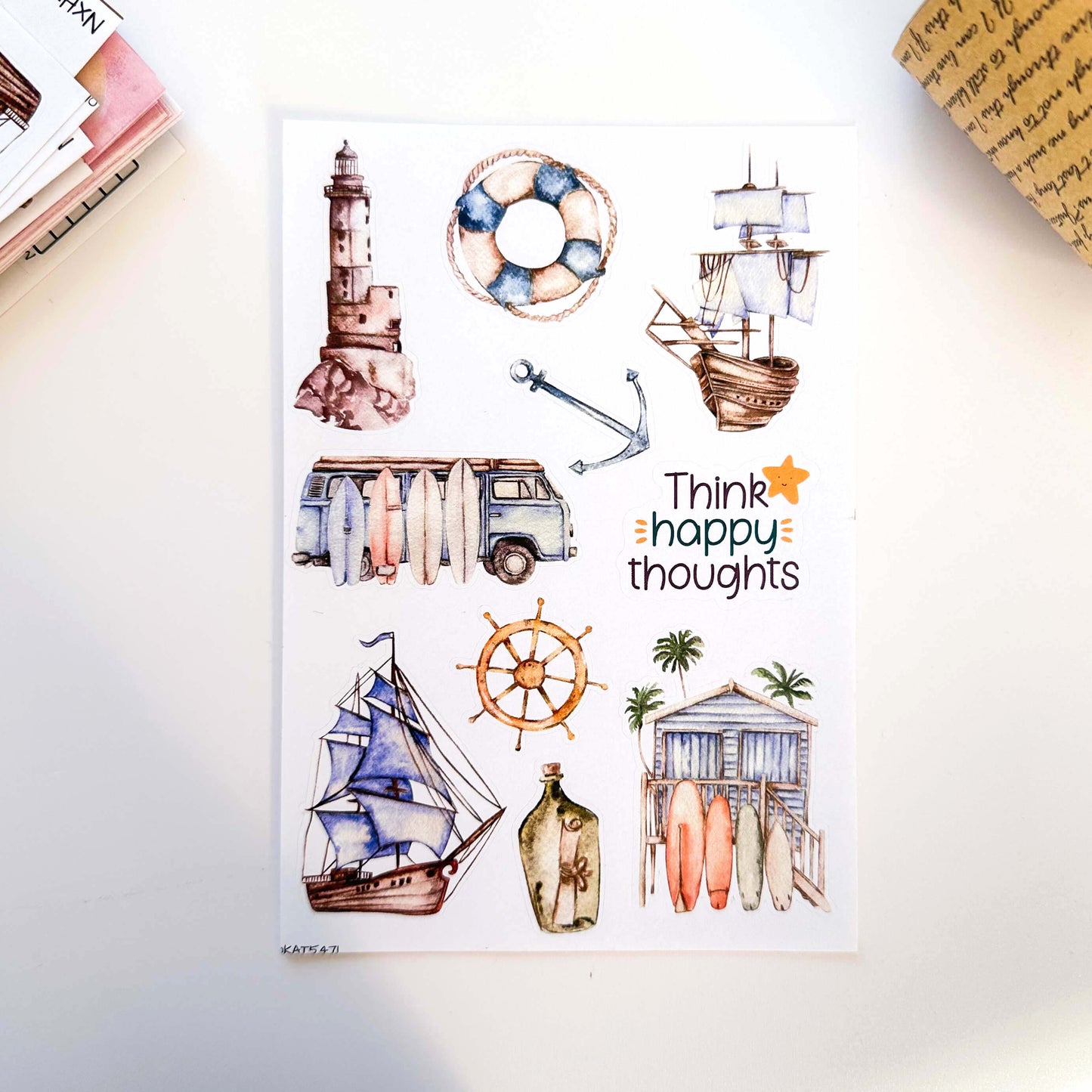 Summer time sticker sheet