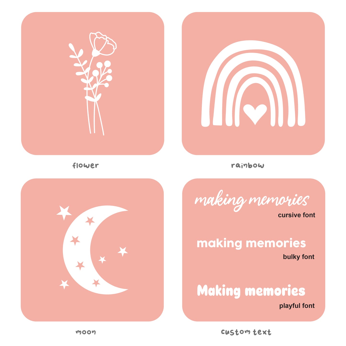 Personalised Soft pink PU leather A5 dotted journal