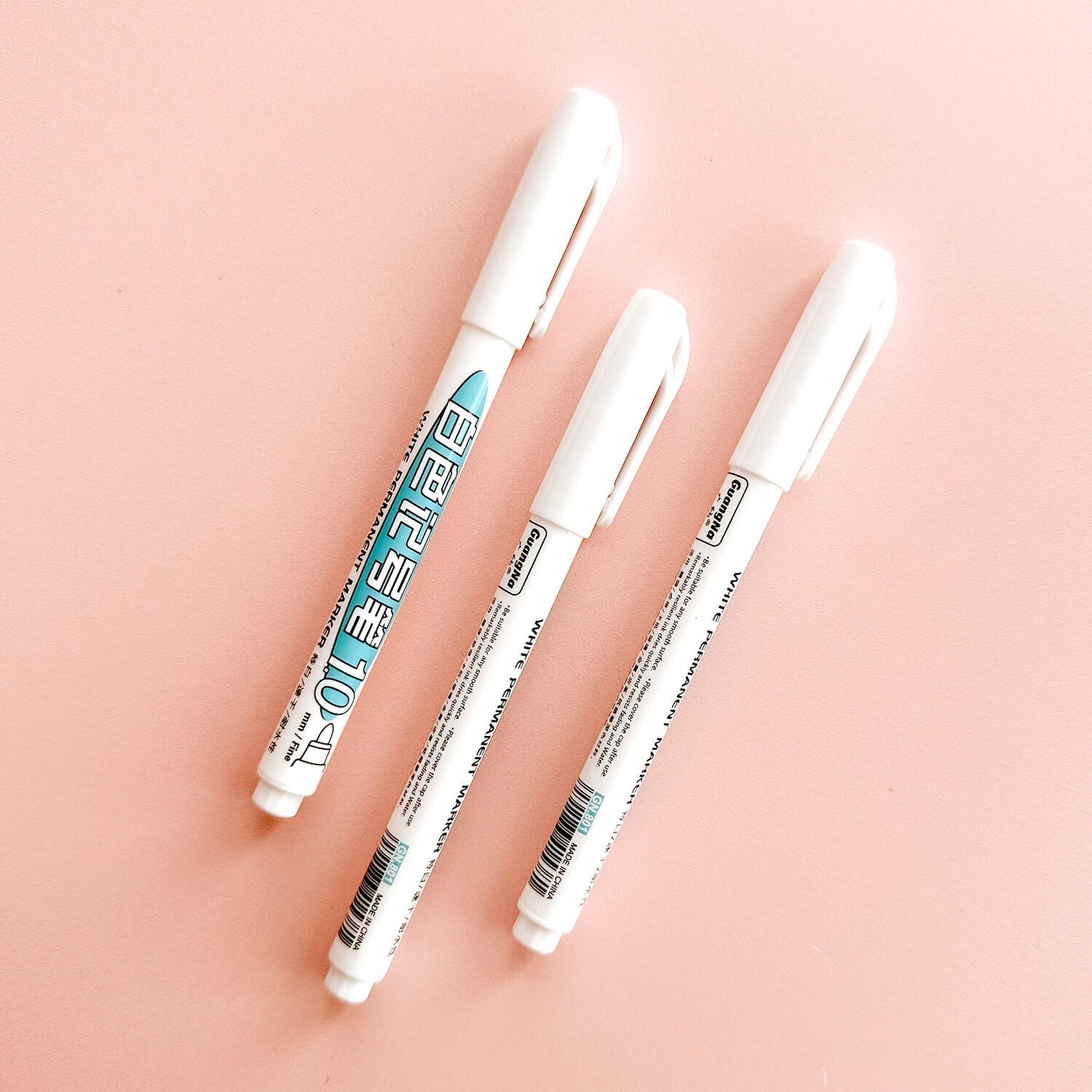 White permanent paint marker