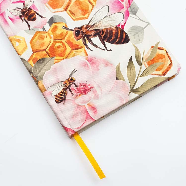 Insect hardcover dot grid journal - Buzzing bees