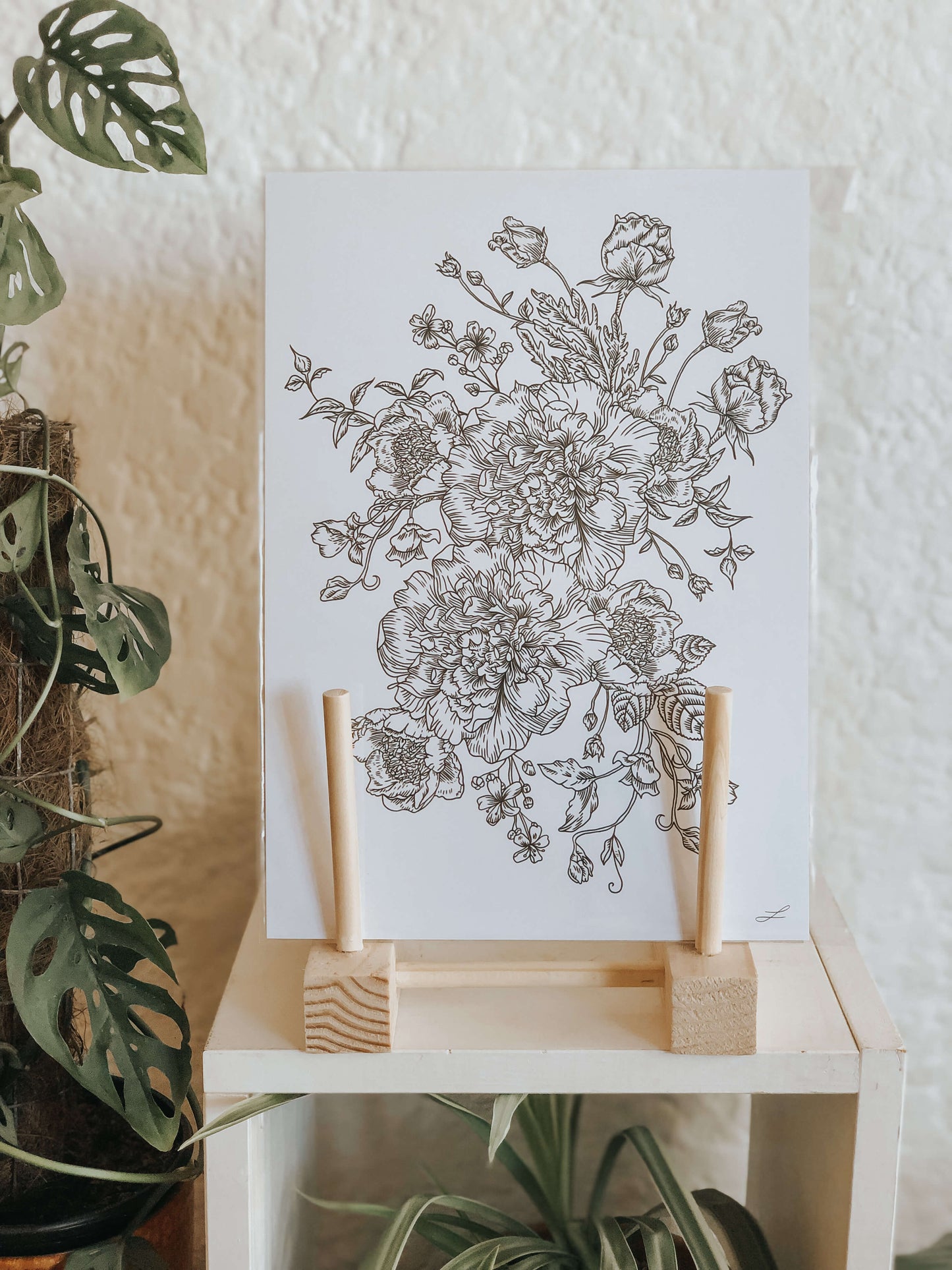 Flower bouquet 2.0 art print