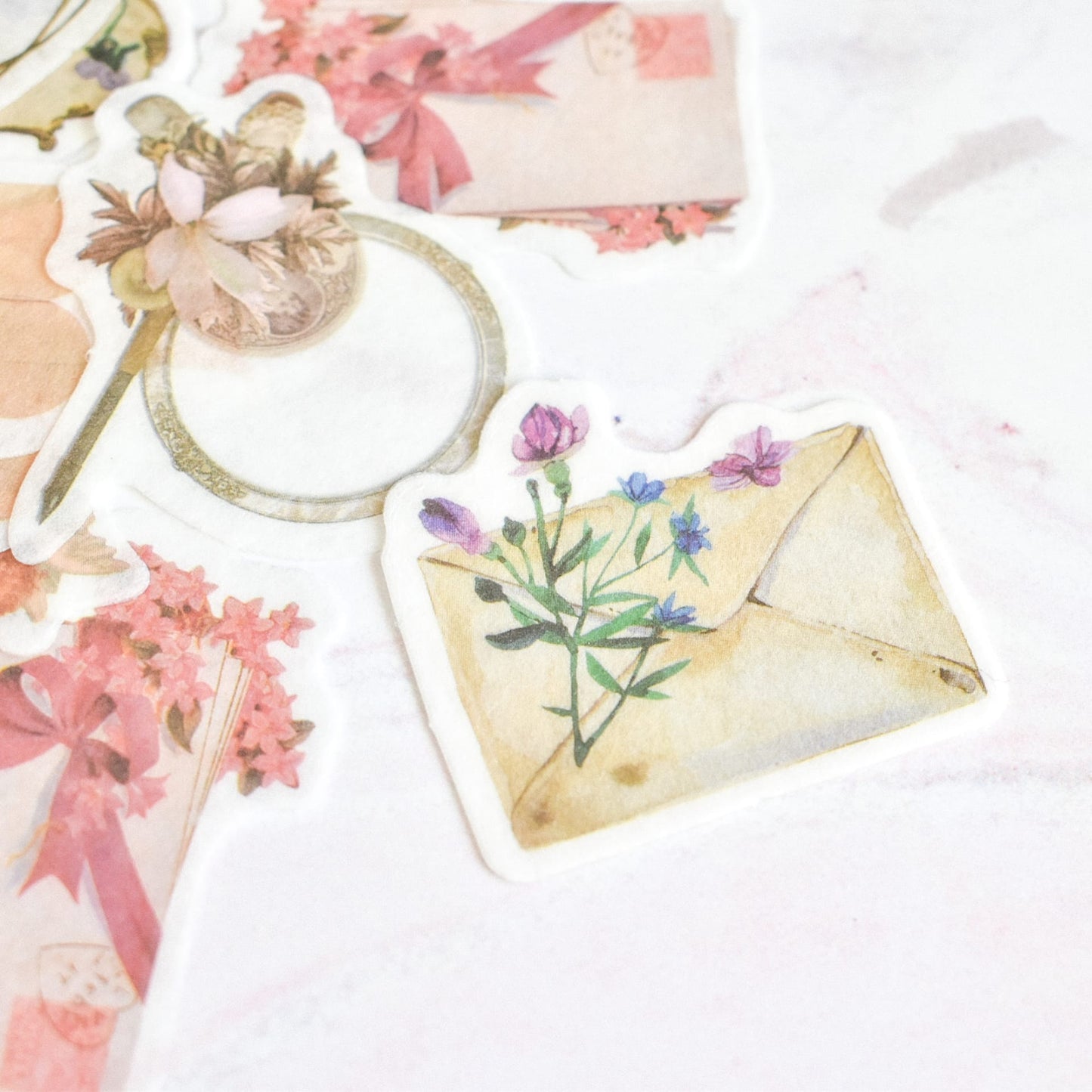 Washi stickers - Vintage romance - 40 pcs