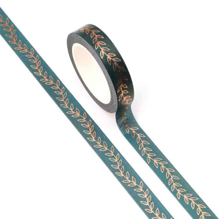 Beautiful gold leaves washi tape - 10m