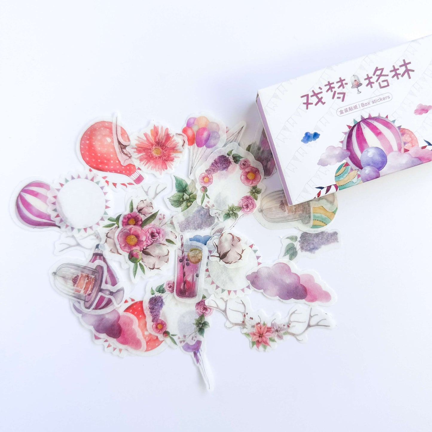 Washi paper sticker sets - 40pcs/box