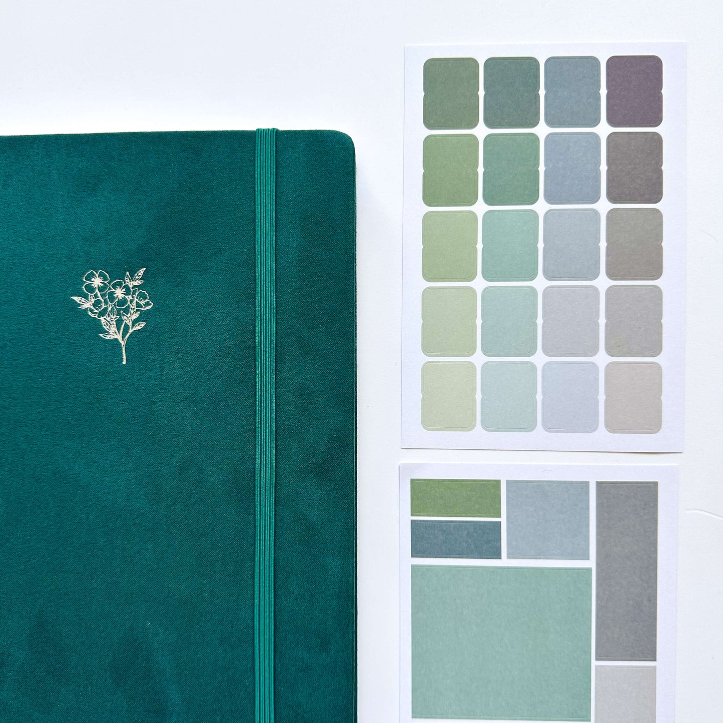Personalised Flourishing flower B5 dotted journal - Velvet cover