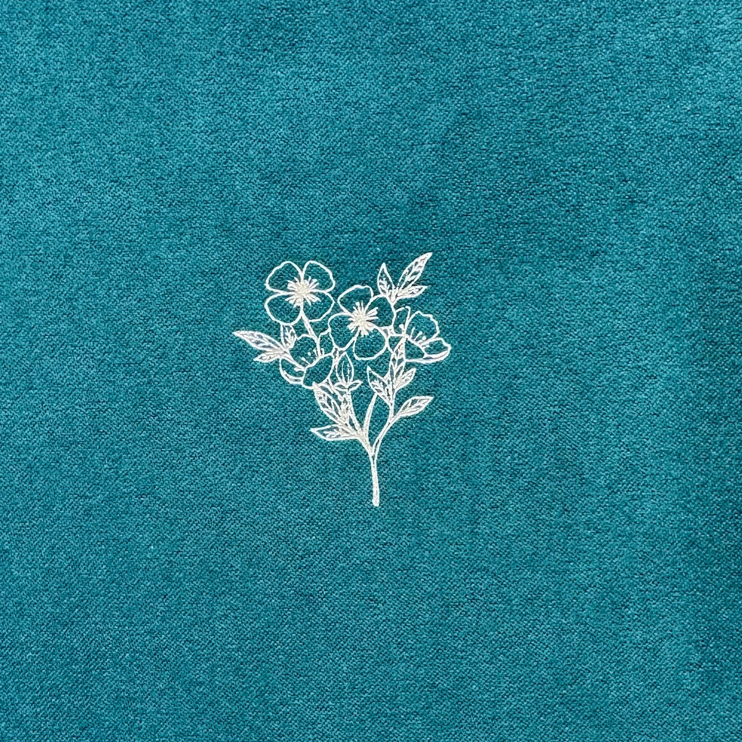 Personalised Flourishing flower B5 dotted journal - Velvet cover