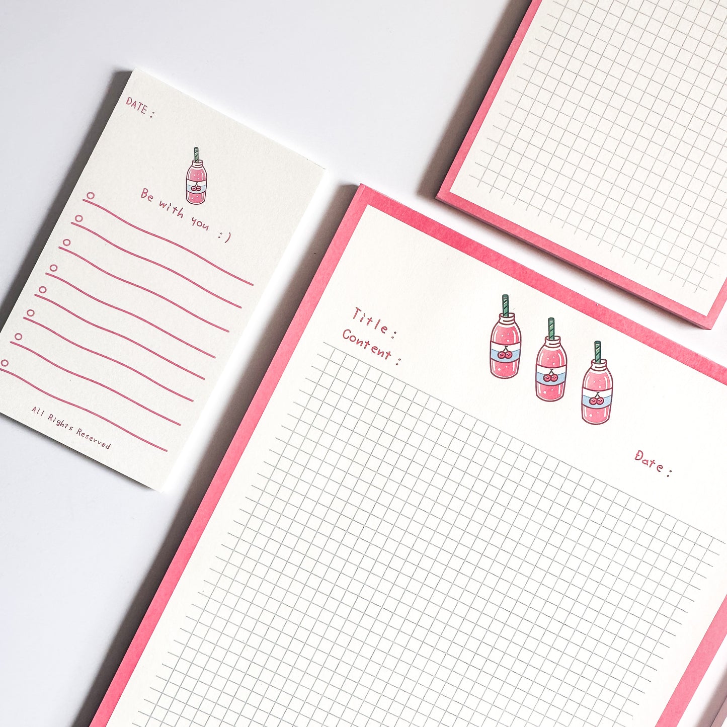 Cherry cola notepad set