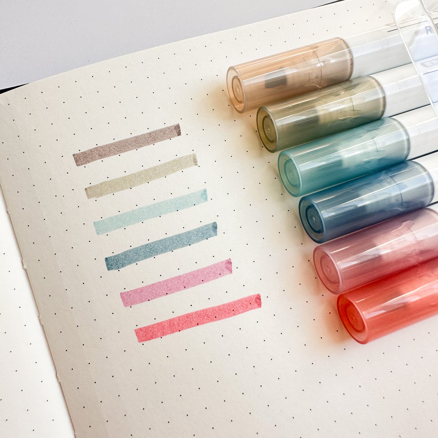 Vintage colours highlighter pack - 6pcs