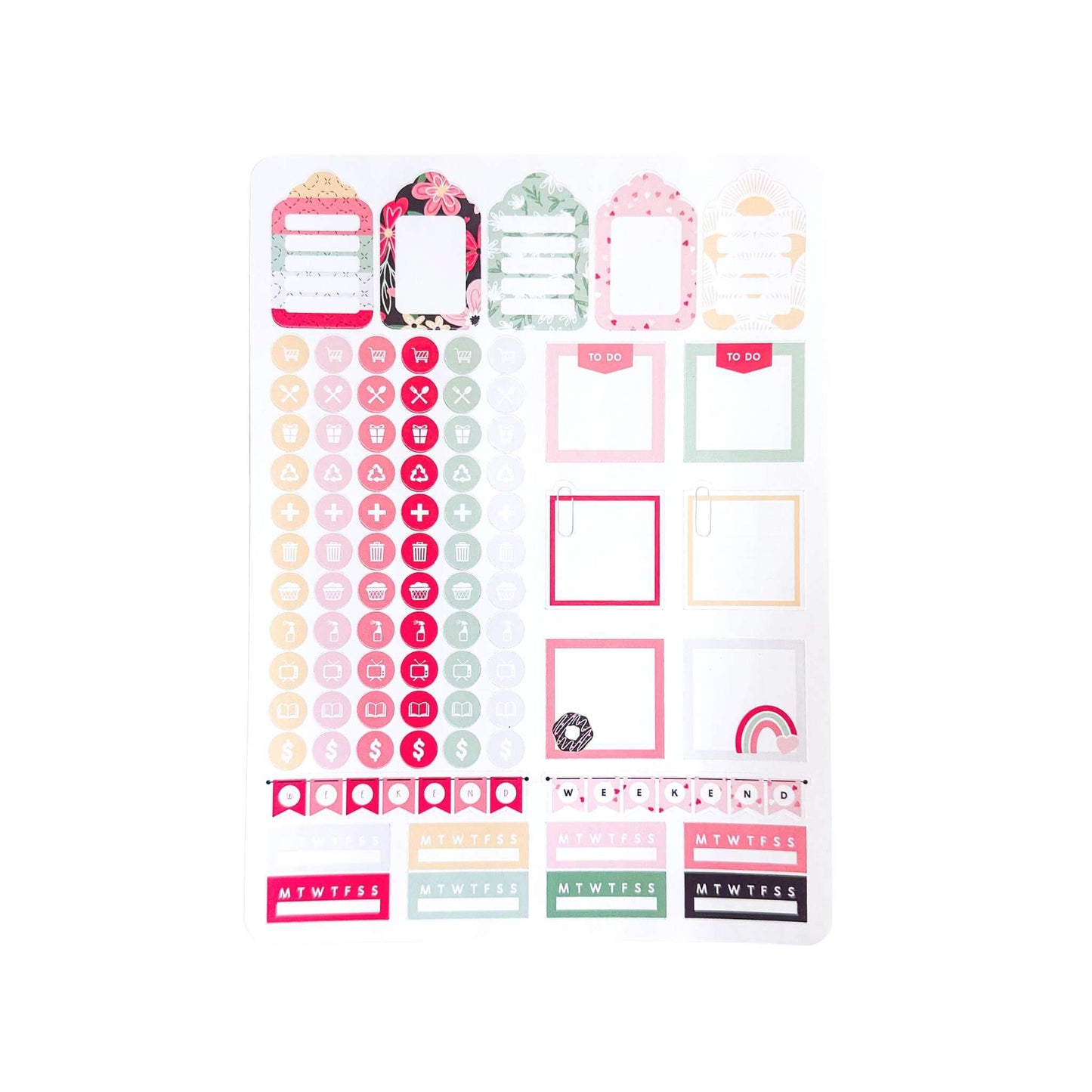 Get planning sticker sheets - Valentines