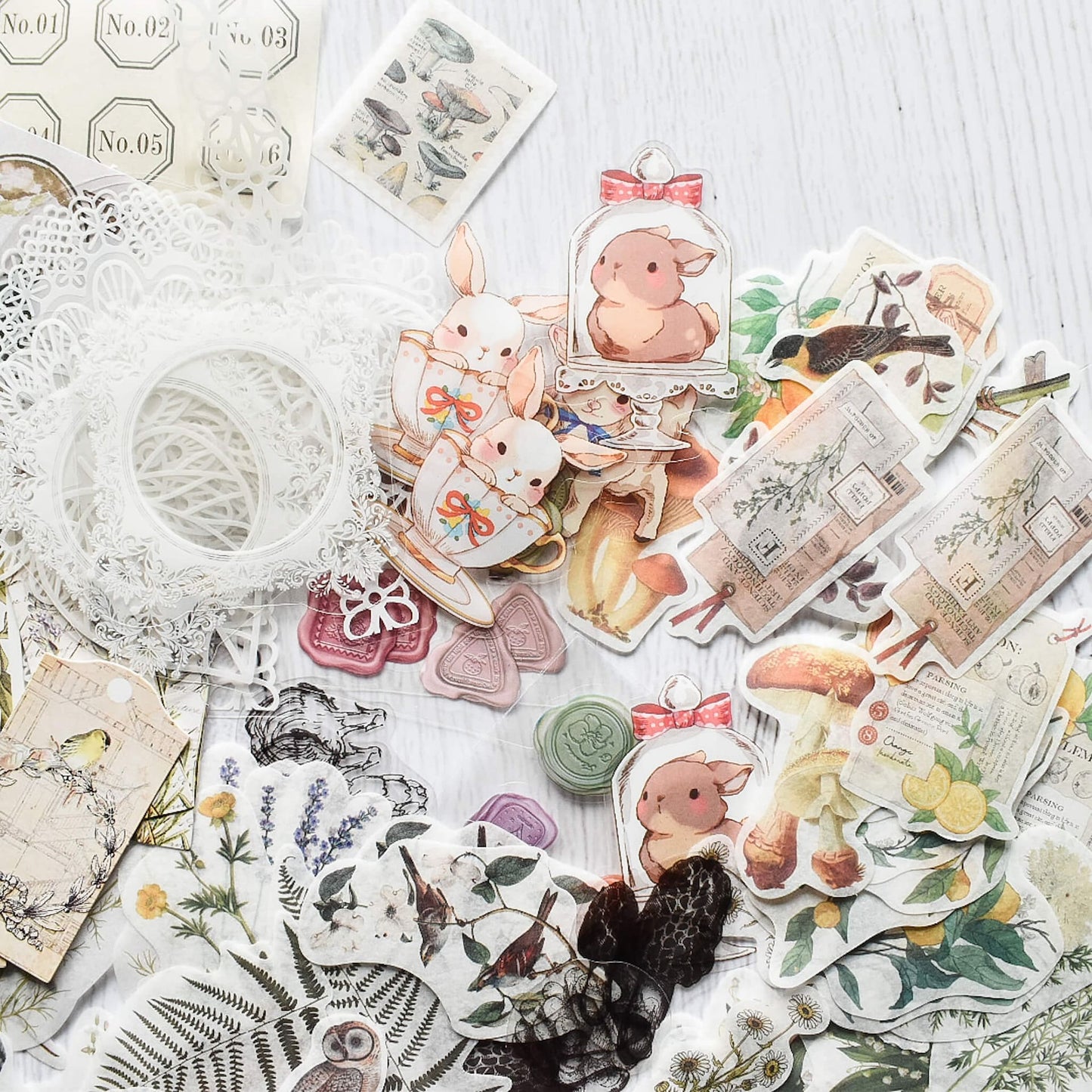 Nature themed mega ephemera bundle - 260pcs